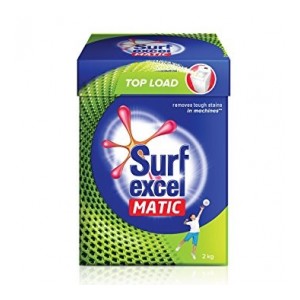 Surf Excel Matic Top Load Detergent Powder, 2 kg plus 75 cash back by paying through Amazon pay