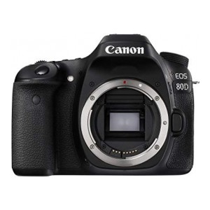 Canon EOS 80D 24.2MP Digital SLR Camera (Black) Body + Memory Card