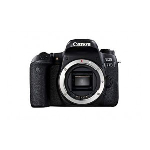 Canon EOS 77D 24.2MP Digital SLR Camera Body (Black) with 8GB Card and Bag