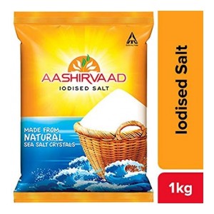 Aashirvaad Salt - Iodised, 1kg Bag Pantry