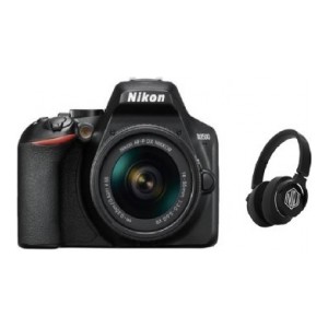 Nikon D3500 DSLR Camera AF-P DX NIKKOR 18-55mm (With Starboy Headphone) DSLR Camera AF-P DX NIKKOR 18-55mm f/3.5-5.6G VR  (Black)