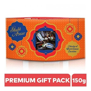 SNICKERS Shubh Avsar Assorted Chocolates Diwali Gift Pack (Snickers, Mars, Bounty), 150g