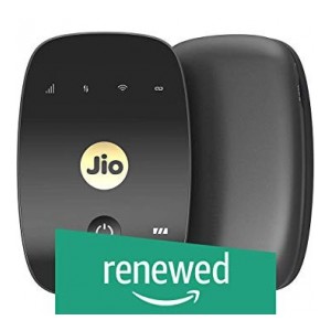 (Renewed) JioFi 4G Hotspot M2S 150 Mbps Jio 4G Portable Wi-Fi Data Device (Black)