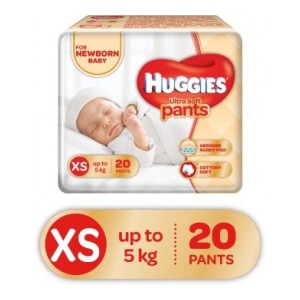 Huggies Ultra Soft Size Diaper Pants - XS  (20 Pieces) *(Flipkart Plus members Only)*