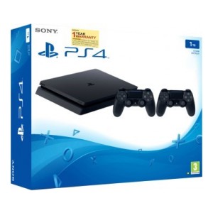 Sony PS4 1 TB  (Jet Black, Extra Dual Shock 4 Controller)
