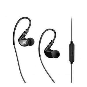 MEE Audio EP-X1-GYBK in-Ear Sports Headphones with Microphone and Remote (Gray and Black)