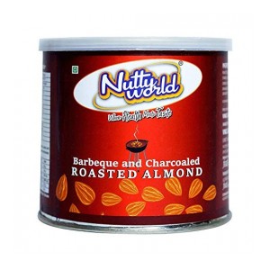 Nutty World Diwali Gift Barbeque & Charcoaled Roasted Almonds 175, g