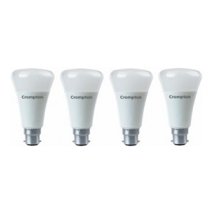 Crompton 10 W Standard B22 LED Bulb  (White, Pack of 4)
