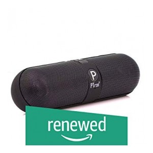 (Renewed) PTron Streak Pill Bluetooth Speaker (Black)