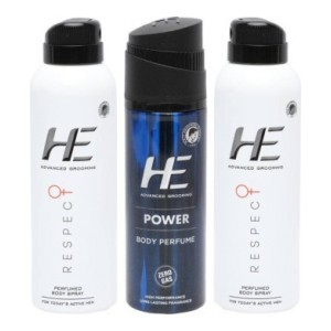 HE Combo pack Perfume Body Spray - For Men  (450 ml)