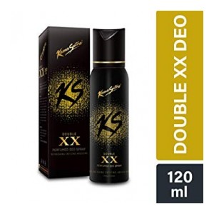 KamaSutra Double XX Perfumed Deodorant Spray for Men | Refreshing-Enticing-Arousing Fragrance | Long Lasting freshness | Perfume for Gym & Party enthusiasts | Energetic & Non-gas deodorant, 120 ml