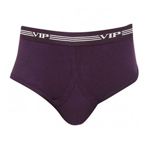 STOP to start by Shoppers Stop Men's Blended Slub Briefs (Purple, XS)