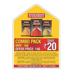 Everest Spice Combo Pack of 3 (600g) Pantry