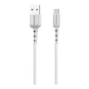 Portronics POR-226 Konnect Star 1.2 m USB Type C Cable  (Compatible with All Phones With Type C port, White, One Cable)