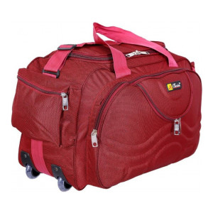 Inte Enterprises 22 inch/55 cm (Expandable) red699 Duffel Strolley Bag  (Red)