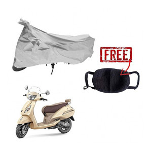 Kandid Water Resistant Bike Body Cover for TVS Jupiter Classic (Free Pollution Mask)