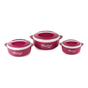 65% Off : Cello Sapphire  Pack of 3 Thermoware Casserole Set at Rs.489