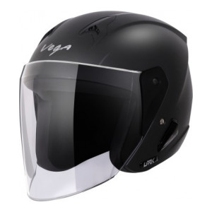VEGA Lark Motorbike Helmet  (Dull Black)