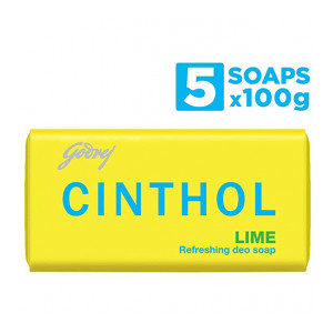 Cinthol Lime Bath Soap 100g (Pack of 4)   100g FREE
