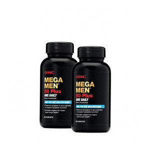 GNC Mega Men 50 Plus One Daily Multivitamin (60 Caplets)