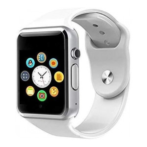 Robiless A1 Bluetooth Smart Watch Compatible with All 3G/4G/5G Phone with Camera and Sim Card Support Digital Watch (White)