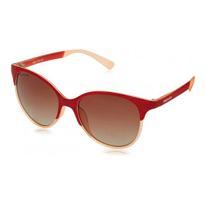 Fastrack UV Protected Browline/Clubmaster Women's Sunglasses - (P335BR1F|50|Graduated Brown Color)