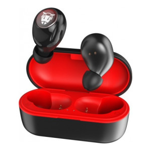 Ant Audio Wave Sports TWS 750 Touch Earphone 5.0 Headset with Mic Bluetooth Headset with Mic  (Black Red, In the Ear)