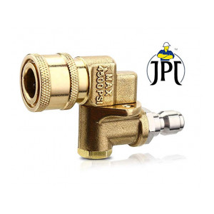 JPT HEAVY DUTY 90 DEGREE NOZZLE/SWIVEL COUPLER FOR PRESSURE WASHERS (WITH QUICK CONNECTOR)