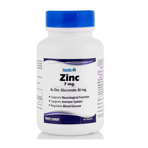 Healthvit Zinc Gluconate 50mg 60 Capsules