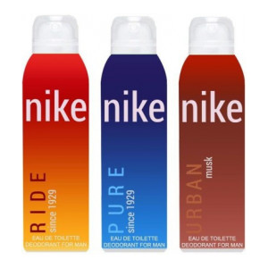 Nike Ride Pure Urban Musk Deodorant Spray - For Men  (600 ml, Pack of 3)