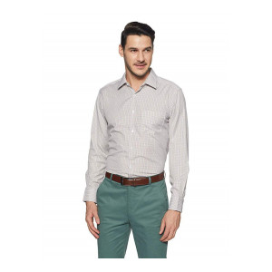 Diverse Men's Checkered Regular Fit Formal Shirt (DCMFF03RC07L03-659B_Multi-Pink_46)