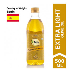 Oleev Extra Light Olive Oil, Saueting and Roasting PET Bottle, 500 ml