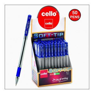 Cello Pens Export Pack 50 Soft-Tip Ballpen (Blue ink)