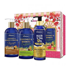 StBotanica Coconut & Bamboo Shampoo + Coconut & Bamboo Conditioner + Hair Vital Oil