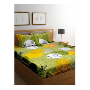 Cortina 104 TC Cotton Double Printed Bedsheets @ 199