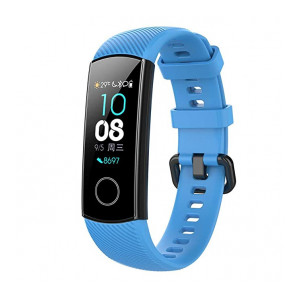 Hamee Smart Watch Band Wrist Band Strap Sports Watchband TPU Adjustable Bracelet for Honor Band 5 Running Version - Blue