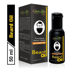 Matzo Beard Growth Oil Mineral Oil Free Paraben Free SLS Free Hair Oil  (50 ml)