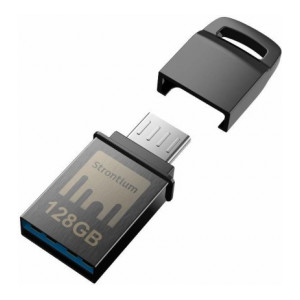 Strontium Nitro OTG USB 3.1 128 GB Pen Drive  (Grey)