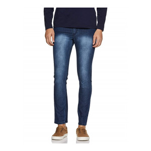 Newport University Men's Slim Fit Jeans (NUJN1014A_Mid Blue Light wash_32)