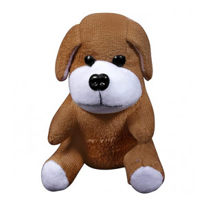 Casotec Cute Puppy Stuffed Soft Plush Soft Toy (17 cm) - Light Brown