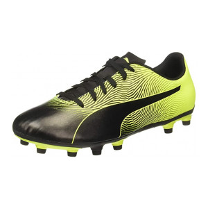 Puma Men's Spirit Ii Fg Black-Yellow Aler Football Shoes