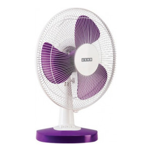 Usha MIST AIR DUOS 400 mm 3 Blade Table Fan  (PURPLE, Pack of 1)