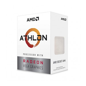 AMD Athlon 3000G with Radeon Vega 3 Graphics Desktop Processor 2 Cores 3.5GHz 5MB Cache AM4 Socket (YD3000C6FHBOX)