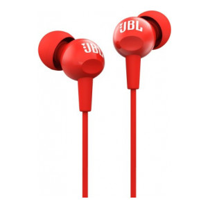 JBL C150SI Wired Headset  (Red, Wired in the ear)