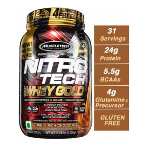 Muscletech Performance Series Nitrotech 100% Whey Gold Whey Protein 62% 0ff