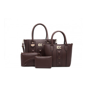 Diana Korr : Women Brown Handbag  (Pack of: 4)