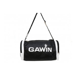 Gawin Leather Dotted Denim Black Gym Duffle Bag  (White, Kit Bag)