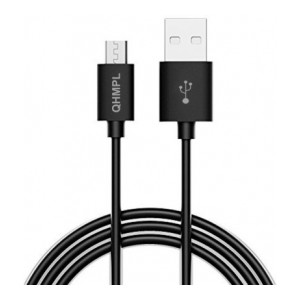 Quantum F2 1m 2.4 A 1 m Micro USB Cable  (Compatible with Mobiles, Tablets and All USB Charging Devices, Black, One Cable)