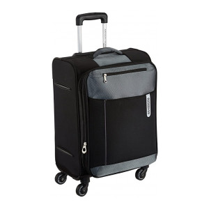 American Tourister Portugal Polyester 57 cms Black Soft Sided Carry-On (AMT Portugal SP 57CM Black)