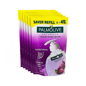 Palmolive Naturals Black Orchid and Milk Handwash Refill - 185 ml (Pack of 6)